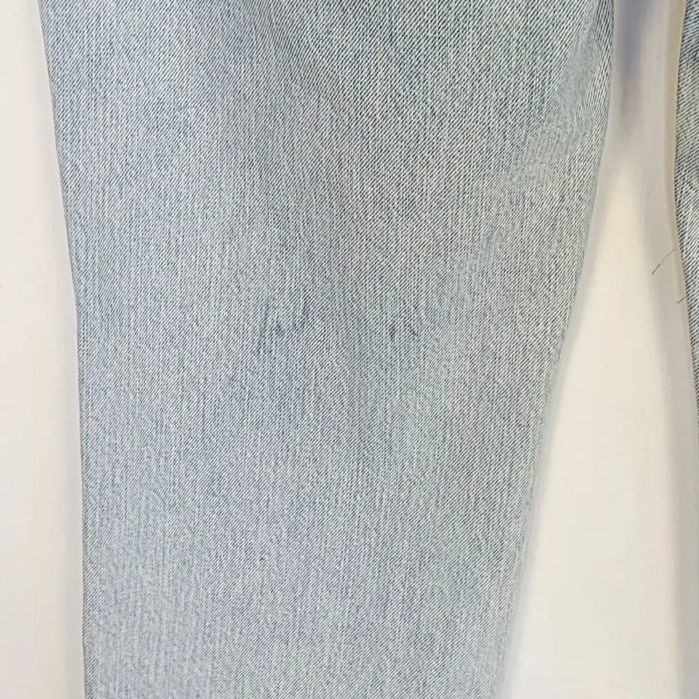 Banana Republic High Rise Straight Jeans 27/4 Petite Light Wash Momcore Denim